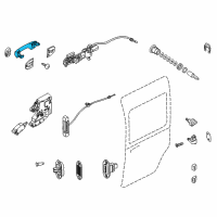 OEM 2010 Ford Transit Connect Handle, Outside Diagram - 9T1Z-6122404-AB