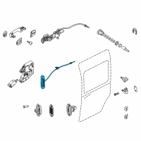 OEM Ford Transit Connect Handle, Inside Diagram - 8T1Z-6122667-B