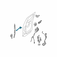 OEM 2017 Nissan Frontier Link Assy-Check, Rear Door RH Diagram - 82430-9BM0B