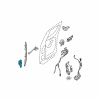 OEM 2006 Nissan Frontier Hinge Assy-Rear Door Diagram - 82400-ZP50A