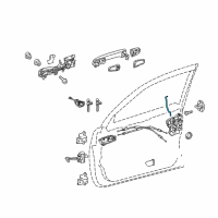 OEM 2015 Lexus GX460 Rod, Front Door Lock Open Diagram - 69311-60060