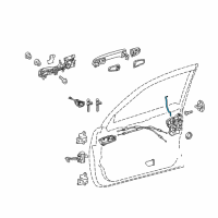 OEM 2022 Lexus GX460 Rod, Front Door Lock Open Diagram - 69311-60060