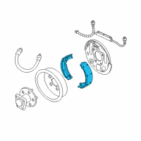 OEM Oldsmobile Regency Rear Shoes Diagram - 19152686