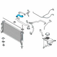 OEM 2018 BMW X2 Lower Radiator Coolant Hose Diagram - 17-12-7-617-368