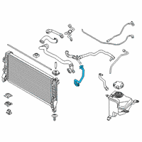 OEM 2016 BMW X1 Engine Coolant Hose Diagram - 17-12-7-640-014