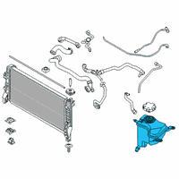 OEM 2016 BMW X1 Coolant Expansion Tank Diagram - 17-13-7-617-362