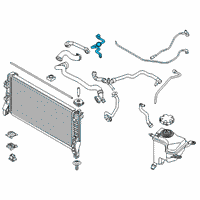 OEM 2016 BMW X1 Cylinder Head Expansion Tank Line Diagram - 17-12-7-646-896