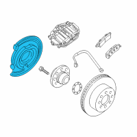 OEM Chevrolet Express 3500 Backing Plate Diagram - 15949893