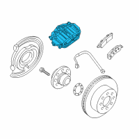 OEM 2009 Chevrolet Express 2500 Caliper Diagram - 84046262