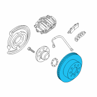 OEM 2003 Chevrolet Silverado 2500 Rotor Diagram - 25757802