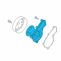 OEM Kia Forte Pump Assembly-Coolant Diagram - 251002E050