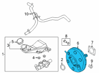 OEM Kia Carnival BOOSTER ASSY-BRAKE Diagram - 59110R0000