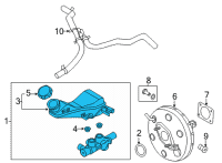 OEM 2022 Kia Carnival CYLINDER ASSY-BRAKE Diagram - 58510R0000