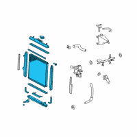 OEM 2017 Toyota 4Runner Radiator Assembly Diagram - 16400-31B70