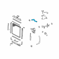 OEM 2022 Toyota 4Runner Upper Hose Diagram - 16571-31271