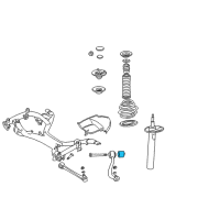 OEM 1998 BMW 750iL Set Rubber Mounting For Traction Strut Diagram - 31-12-0-006-482