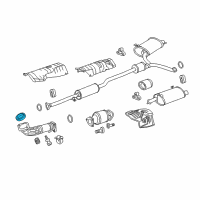 OEM 2009 Honda Accord Gasket, Exhuast Flexible Diagram - 18229-SEA-013