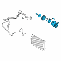 OEM 2012 Kia Soul Reman Compressor Assembly Diagram - 977012K600RU