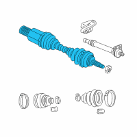 OEM 2005 Chrysler PT Cruiser Axle Half Shaft Diagram - 5085060AE