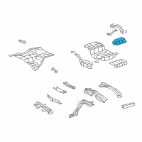 OEM 2016 Lexus LS460 Panel, Rear Body Floor, NO.1 Diagram - 58312-50010