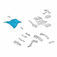 OEM 2014 Lexus LS600h Pan, Center Floor Diagram - 58211-50930