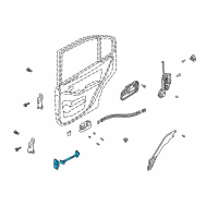 OEM 2001 Hyundai Elantra Checker Assembly-Rear Door, LH Diagram - 79480-2D000