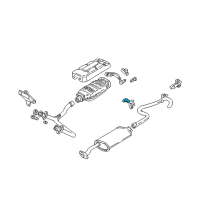 OEM Chevrolet S10 Bracket-Exhaust Muffler Front Hanger Diagram - 15953730