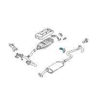 OEM 1995 GMC Sonoma Bracket-Exhaust Muffler Front Hanger Diagram - 15953730