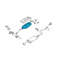 OEM 1991 GMC Syclone 3Way Catalytic Convertor Assembly Diagram - 25146092