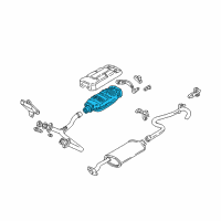 OEM GMC Sonoma 3Way Catalytic Convertor Diagram - 25314443