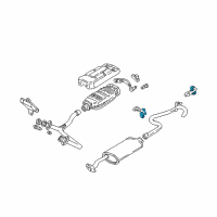 OEM Chevrolet S10 Insulator, Catalytic Converter Hanger Diagram - 15689346