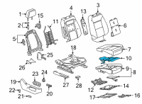 OEM 2022 GMC Sierra 3500 HD Seat Cushion Heater Diagram - 84837432