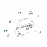 OEM 2006 Toyota Highlander Door Check Diagram - 68640-48010