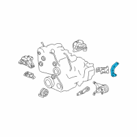 OEM 2008 Pontiac Torrent Transmission Mount Bracket Bracket Diagram - 22708544