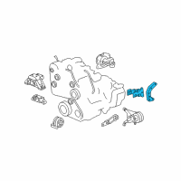 OEM 2007 Chevrolet Equinox Transmission Mount Bracket Diagram - 15244142