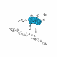 OEM 2006 Acura MDX Carrier Assembly, Rear Differential Diagram - 41200-PGJ-315