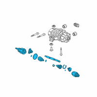 OEM 2004 Honda Pilot Driveshaft Assembly, Passenger Side Diagram - 42310-S9V-A50