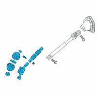 OEM 2021 Chevrolet Silverado 1500 Lower Shaft Diagram - 84433895