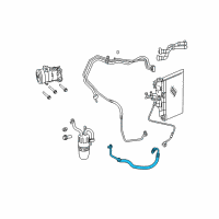 OEM 2008 Dodge Avenger Line-A/C Suction Diagram - 5058220AC