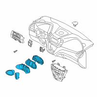 OEM 2015 Hyundai Santa Fe Cluster Assembly-Instrument Diagram - 94011-B8041