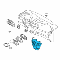 OEM 2014 Hyundai Santa Fe Heater Control Assembly Diagram - 97250-B8250-4X