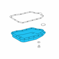 OEM 2020 Toyota C-HR Transmission Pan Diagram - 35106-28100