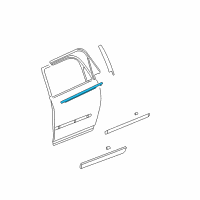 OEM GMC Acadia Belt Weatherstrip Diagram - 23426776