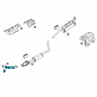 OEM 2019 Kia Rio Front Muffler Assembly Diagram - 28610H9200