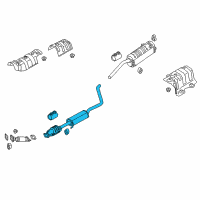 OEM Kia Rio Center Muffler Complete Diagram - 28600H9200