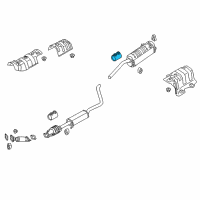 OEM Kia Rio Clamp-Exhaust Pipe Diagram - 28641C8450