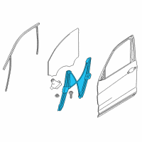 OEM 2017 BMW X3 Front Right Window Regulator Diagram - 51-33-7-355-636