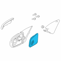 OEM 2014 Chevrolet Caprice Mirror Glass Diagram - 92260426