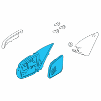 OEM 2011 Chevrolet Caprice Mirror Assembly Diagram - 92247733