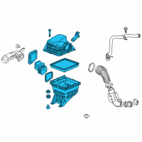 OEM 2019 Chevrolet Colorado Air Cleaner Assembly Diagram - 84013971